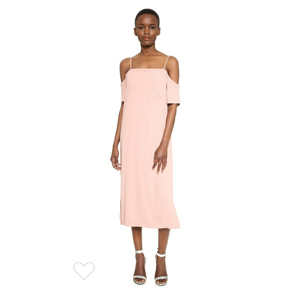 T by Alexander Wang Open Shoulder Midi Dress